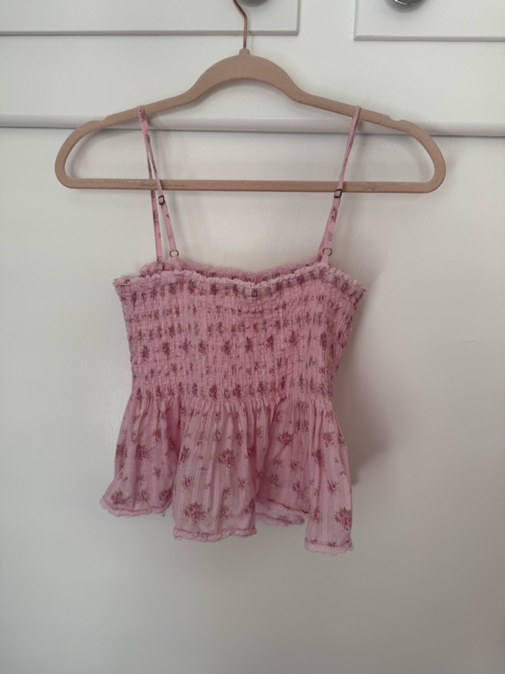 Condie Floral Cotton Voile Top in Raspberry Fields - Picture 8 of 9